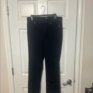 Kim Rogers Black Straight Leg Jeans Tummy Control